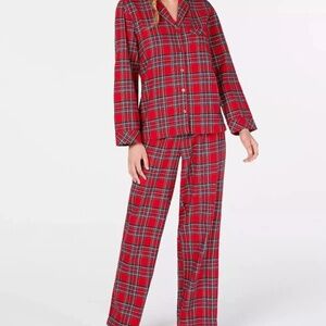 Women’s Holiday Christmas's Brinkley Plaid 2 Piece Pajama Set XXL